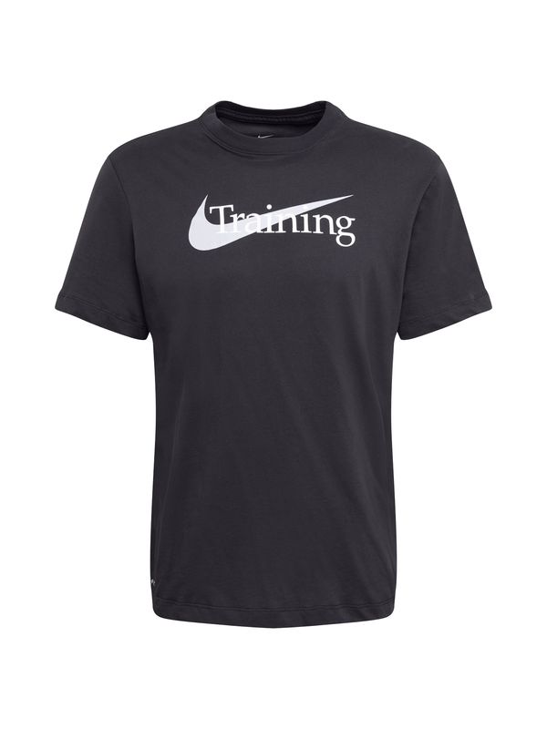 NIKE NIKE Функционална тениска  черно / бяло