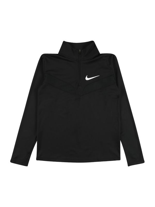 NIKE NIKE Функционална тениска  черно / бяло