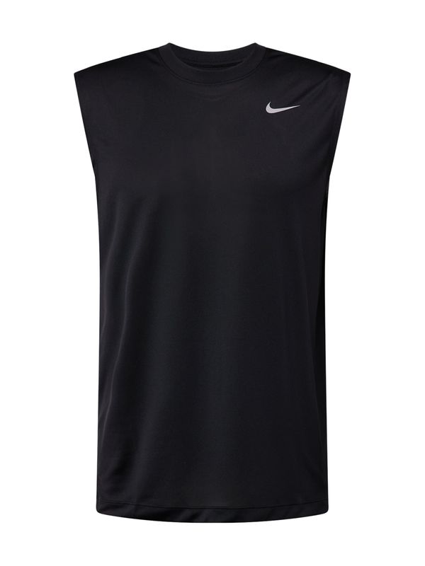 NIKE NIKE Функционална тениска  черно / мръсно бяло