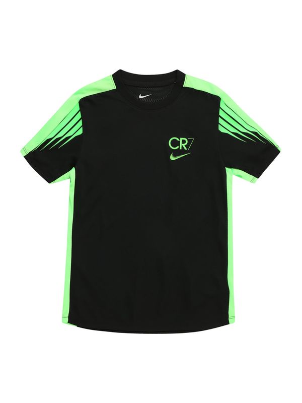 NIKE NIKE Функционална тениска 'CR7 ACD23'  светлозелено / черно