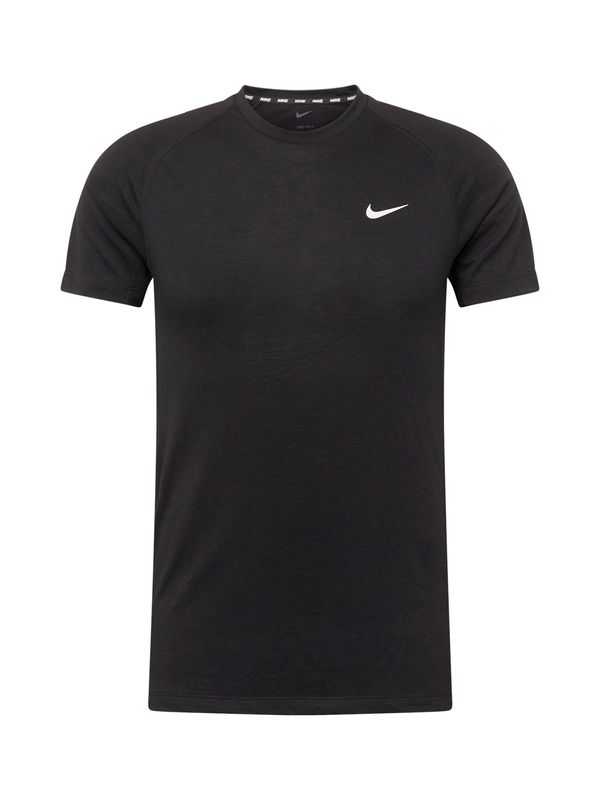 NIKE NIKE Функционална тениска 'FLEX REP'  черно / бяло