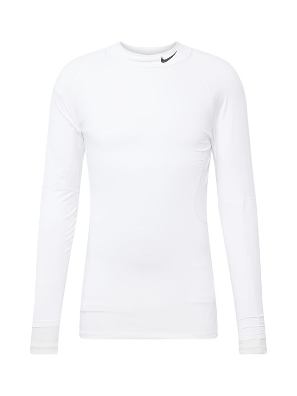 NIKE NIKE Функционална тениска 'Mock'  черно / бяло