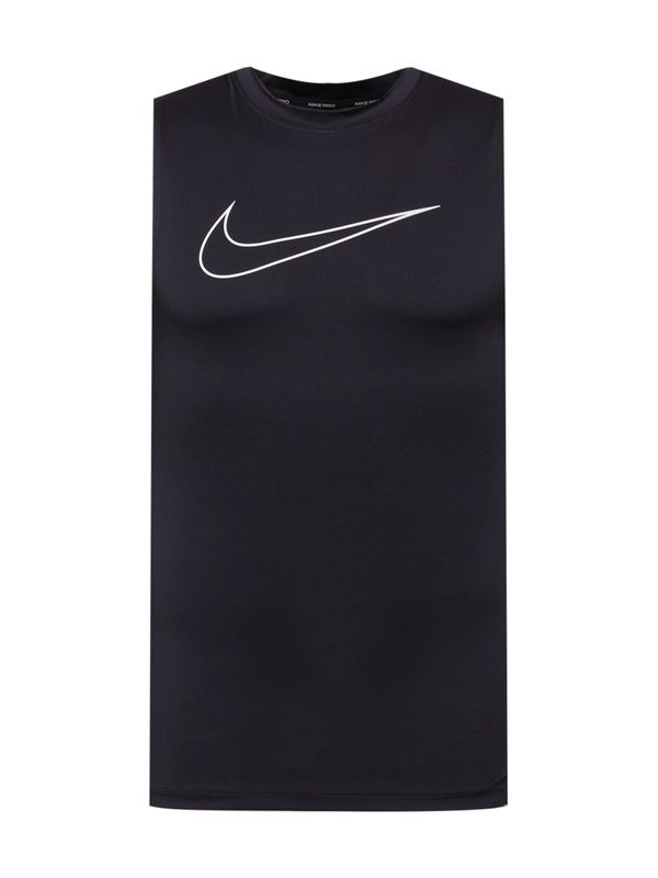 NIKE NIKE Функционална тениска 'Nike Pro'  черно / бяло
