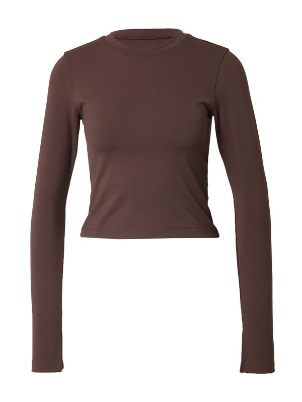 NIKE NIKE Функционална тениска 'ONE'  шоколад / сребърно сиво