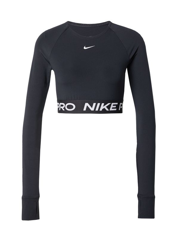 NIKE NIKE Функционална тениска 'Pro'  черно / бяло