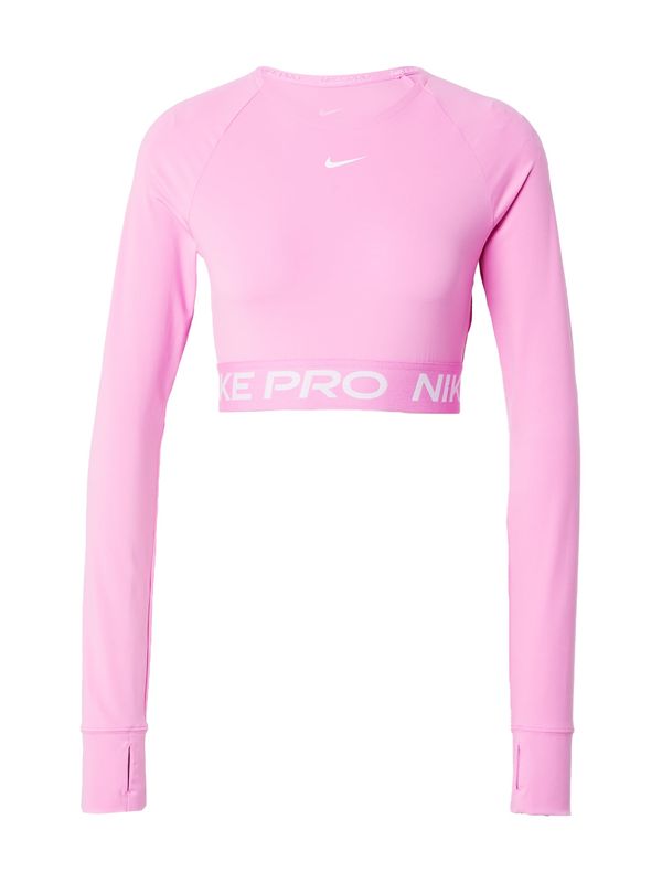 NIKE NIKE Функционална тениска 'PRO'  розово / бяло