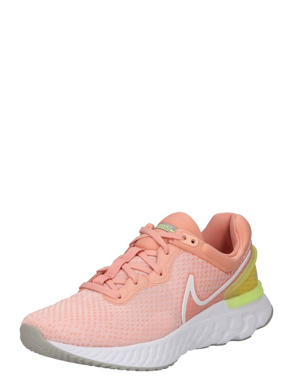 NIKE NIKE Маратонки за бягане 'Miler 3'  лимон / розово / бяло