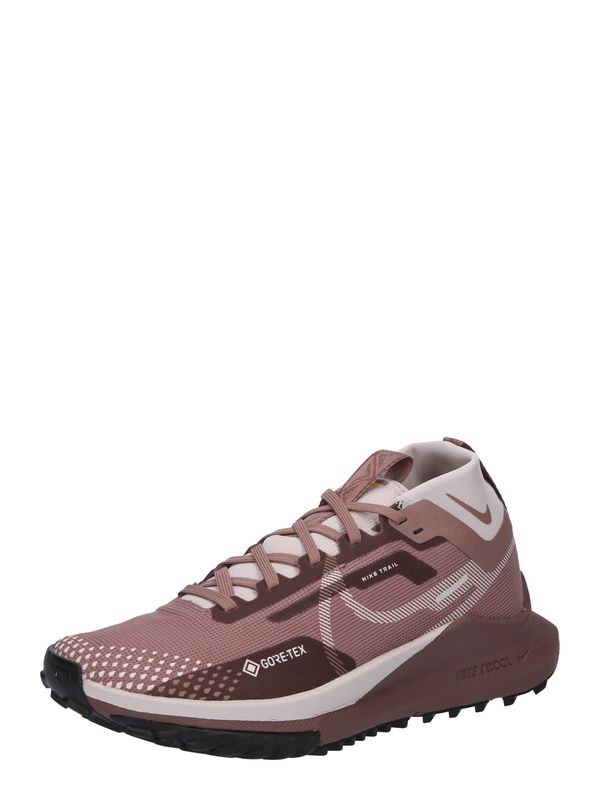 NIKE NIKE Маратонки за бягане 'React Pegasus Trail 4'  тъмнокафяво / светлосиво / бледоморав