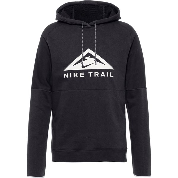 NIKE NIKE Спортен блузон 'DF Trail'  черно / бяло