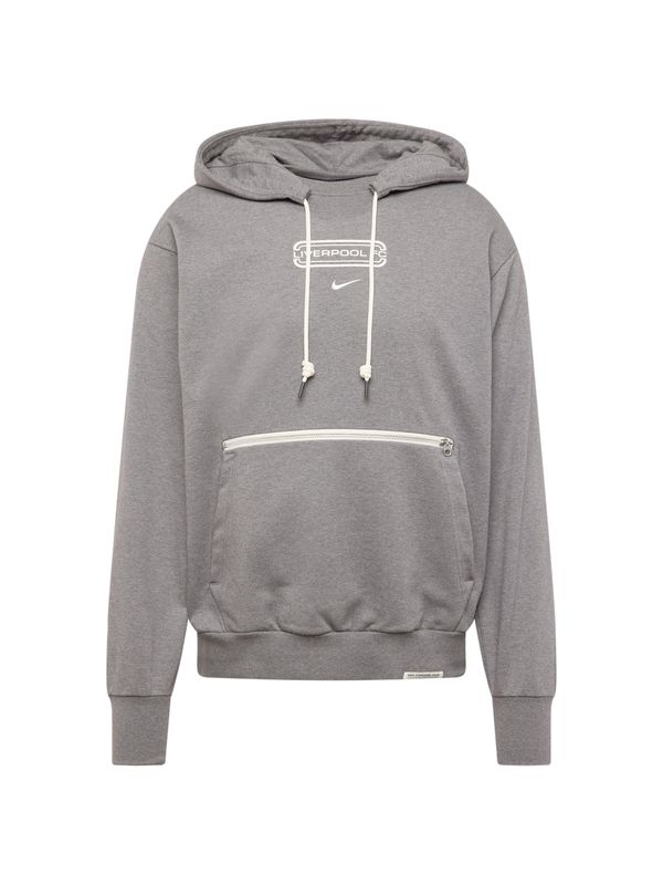 NIKE NIKE Спортен блузон  сив меланж / бяло