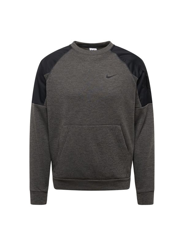 NIKE NIKE Спортен блузон  сив меланж / черно