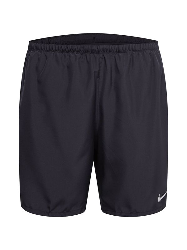 NIKE NIKE Спортен панталон 'Challenger'  черно / бяло