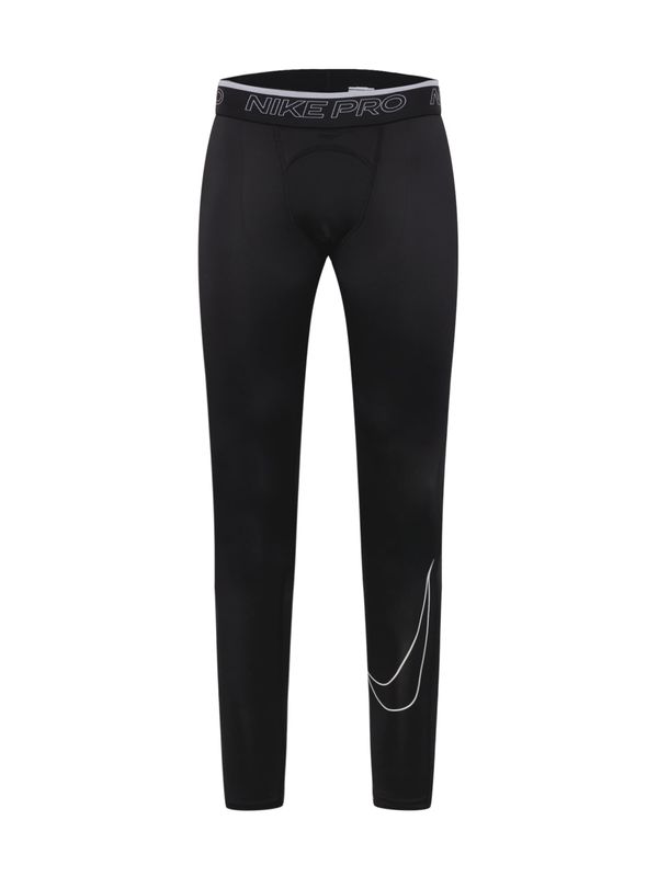 NIKE NIKE Спортен панталон  черно / бяло