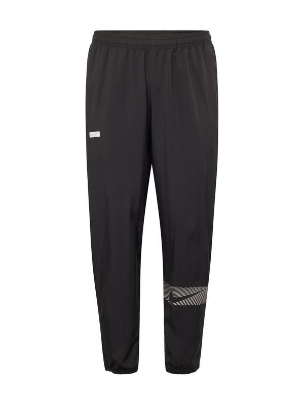 NIKE NIKE Спортен панталон 'FLSH CHALLENGER'  черно / бяло