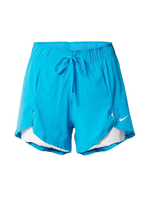 NIKE NIKE Спортен панталон  лазурно синьо / бяло