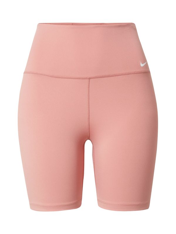 NIKE NIKE Спортен панталон 'ONE'  пастелно червено / бяло