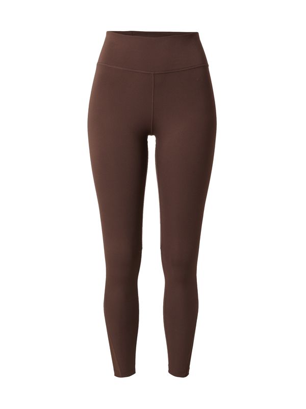 NIKE NIKE Спортен панталон 'One'  шоколад / бяло