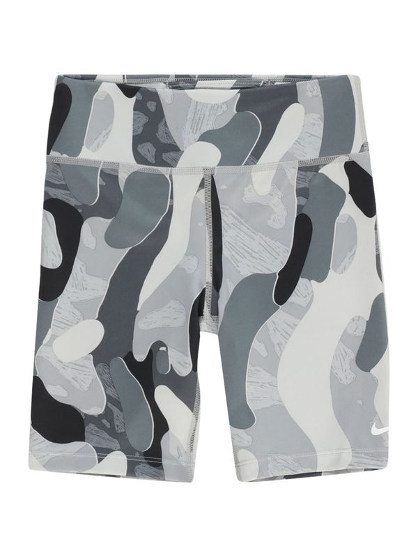 NIKE NIKE Спортен панталон 'ONE'  сиво / светлосиво / черно / бяло