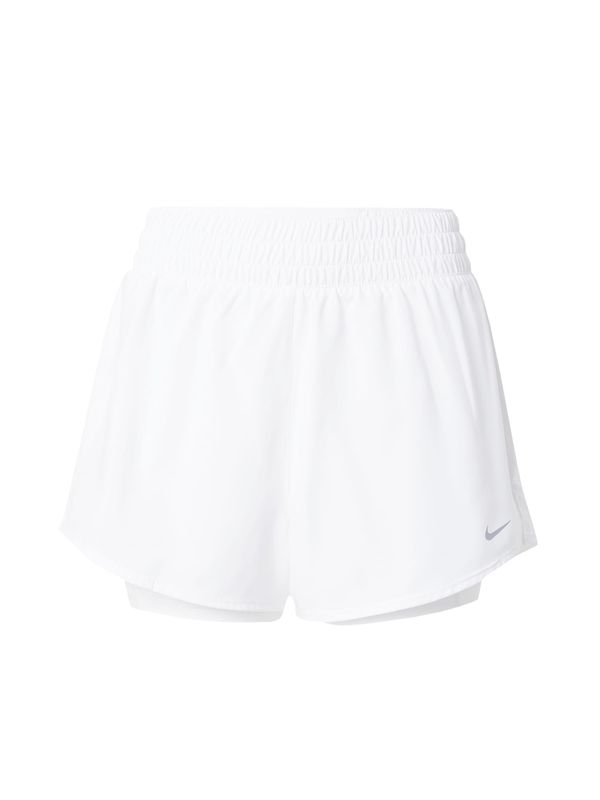 NIKE NIKE Спортен панталон 'ONE'  сребърно / бяло