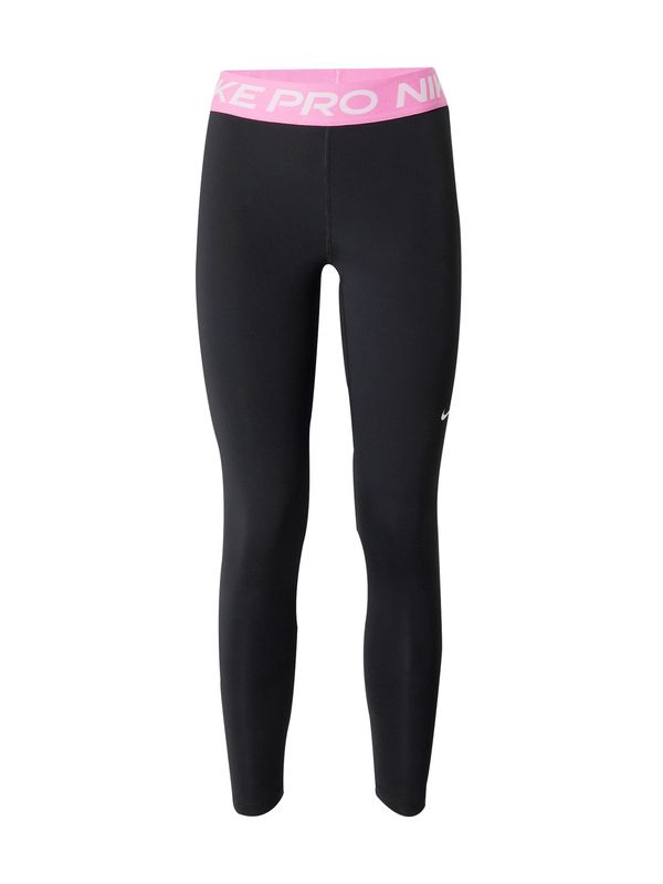 NIKE NIKE Спортен панталон 'Pro'  светлорозово / черно / бяло