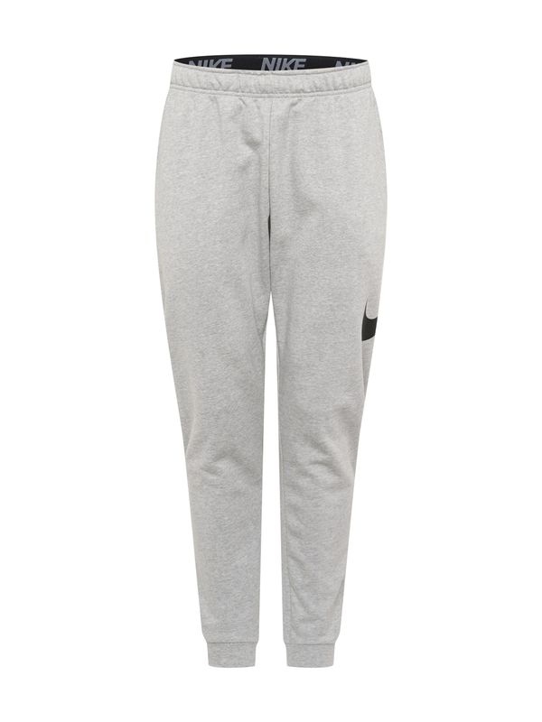 NIKE NIKE Спортен панталон  сив меланж / черно