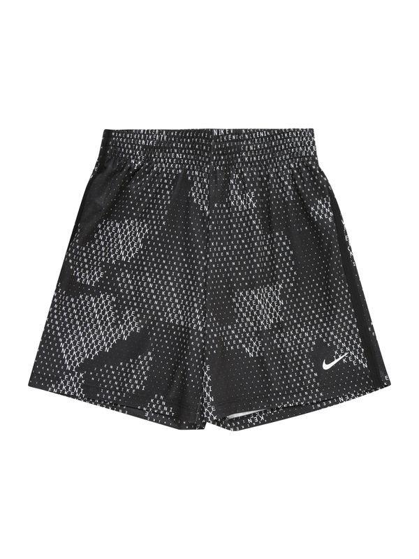 NIKE NIKE Спортен панталон  сиво / черно / бяло