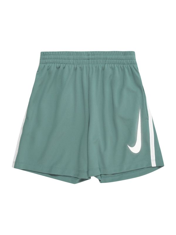 NIKE NIKE Спортен панталон  смарагдово зелено / бяло