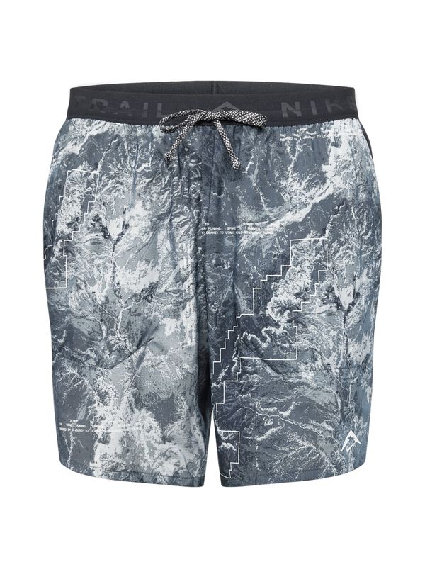 NIKE NIKE Спортен панталон 'STRIDE 7BF'  антрацитно черно / светлосиво / черно / бяло