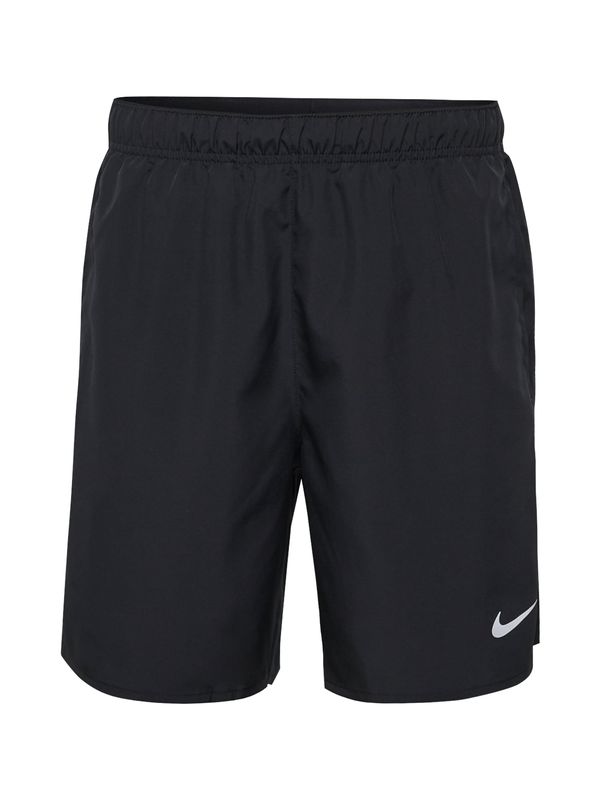 NIKE NIKE Спортен панталон  светлосиво / черно