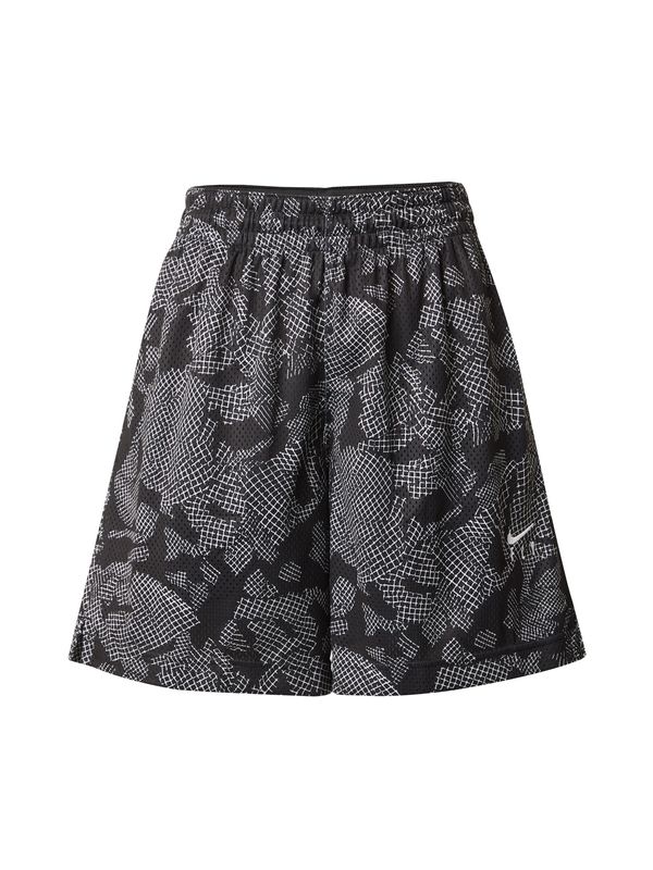 NIKE NIKE Спортен панталон 'SWOOSH FLY'  черно / бяло