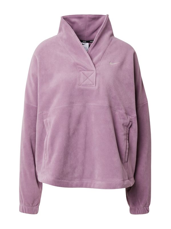 NIKE NIKE Спортен пуловер 'ONE'  сиво / лилав