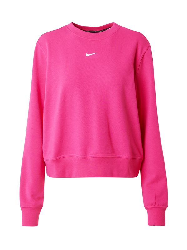 NIKE NIKE Спортен суитшърт с качулка 'One'  розово / бяло
