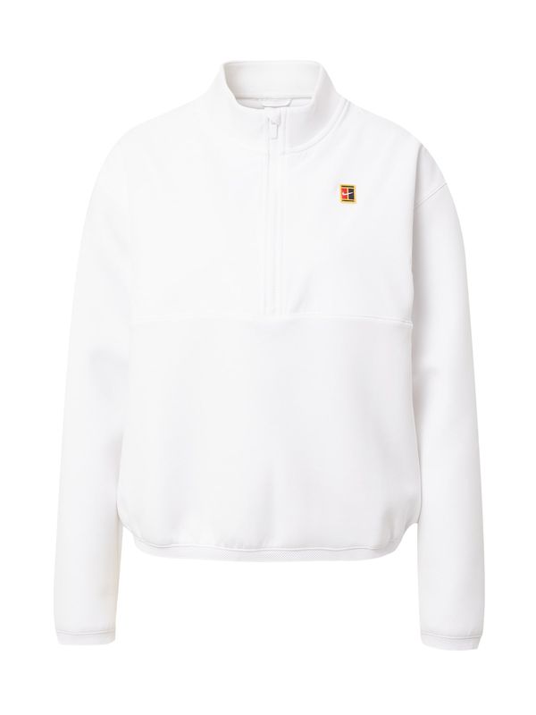 NIKE NIKE Спортен суитшърт с качулка  жълто / червено / мръсно бяло