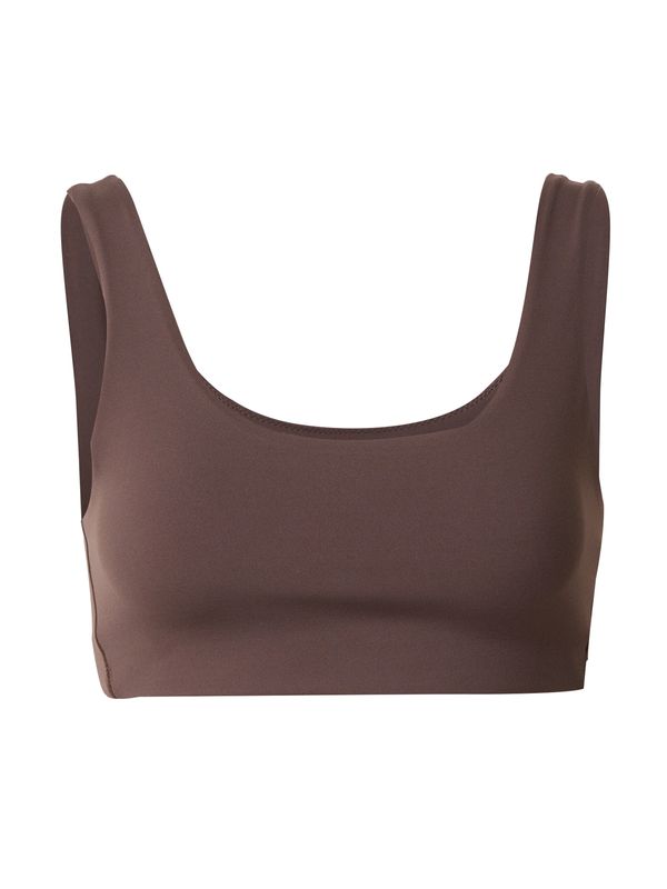 NIKE NIKE Спортен сутиен 'ALATE ALL U'  кафяво / светлосиво