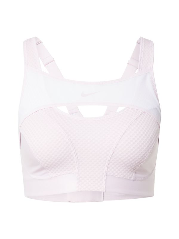 NIKE NIKE Спортен сутиен 'Alpha'  пастелно розово / черно / бяло