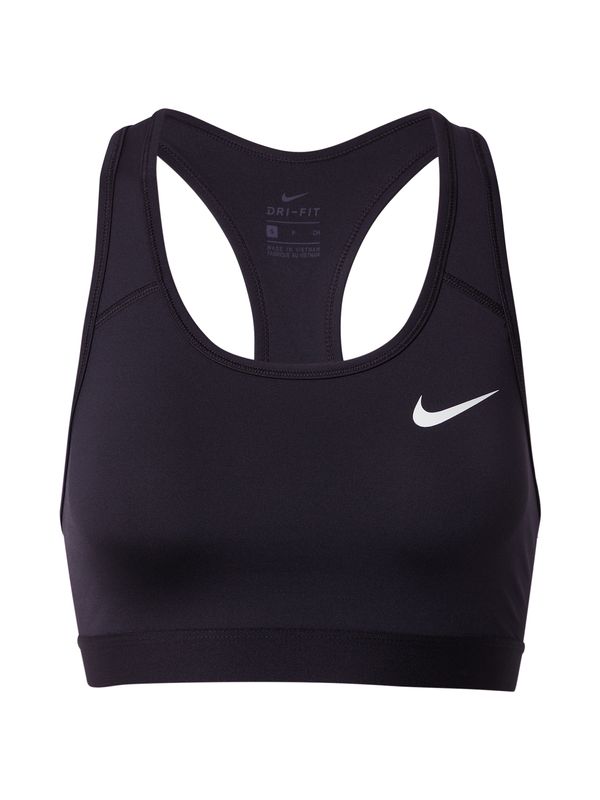 NIKE NIKE Спортен сутиен  черно / бяло