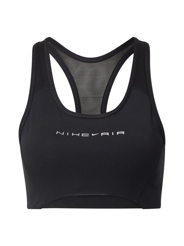 NIKE NIKE Спортен сутиен  черно / бяло