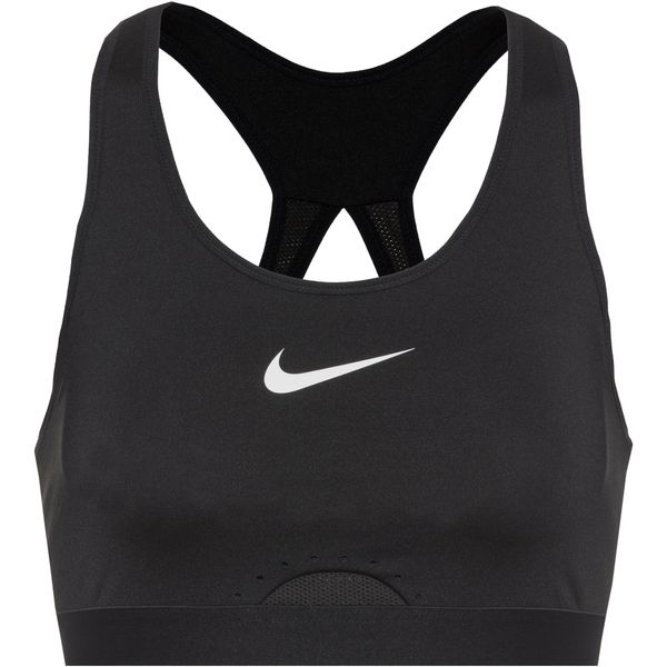 NIKE NIKE Спортен сутиен  черно / бяло