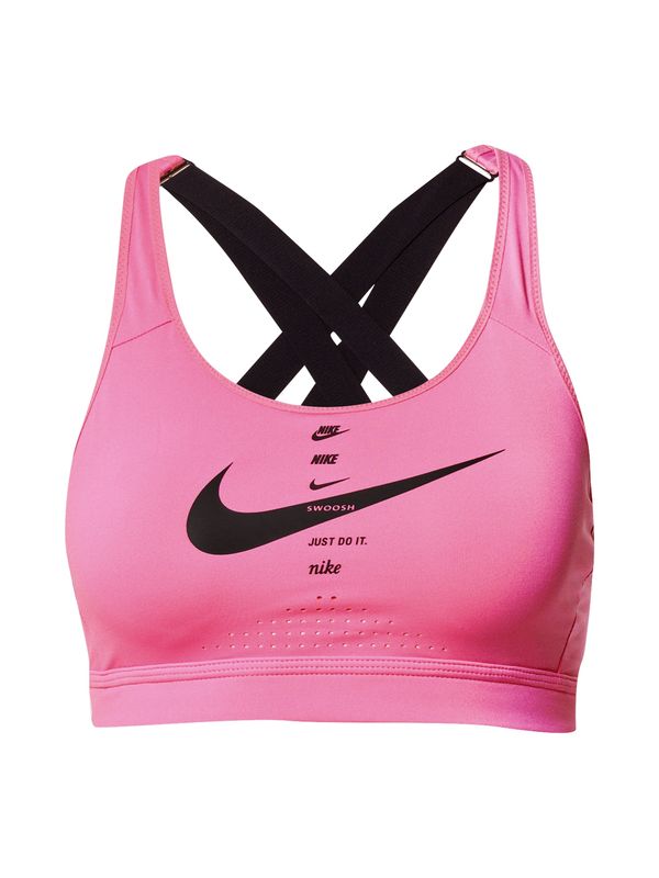 NIKE NIKE Спортен сутиен 'Impact'  розово / черно