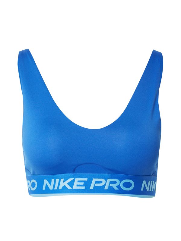 NIKE NIKE Спортен сутиен 'INDY'  кралско синьо / бяло