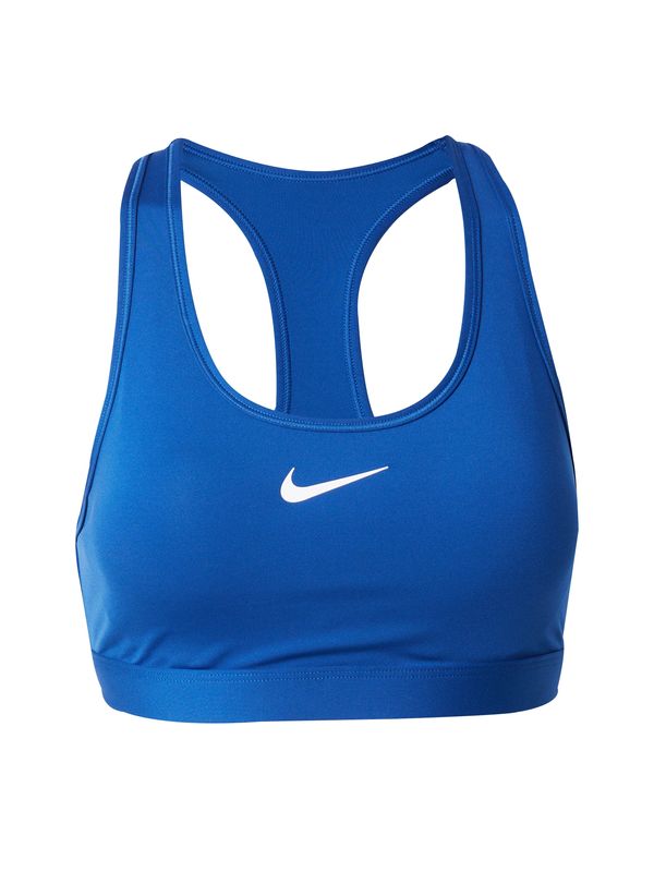 NIKE NIKE Спортен сутиен 'SWOOSH'  кралско синьо / бяло