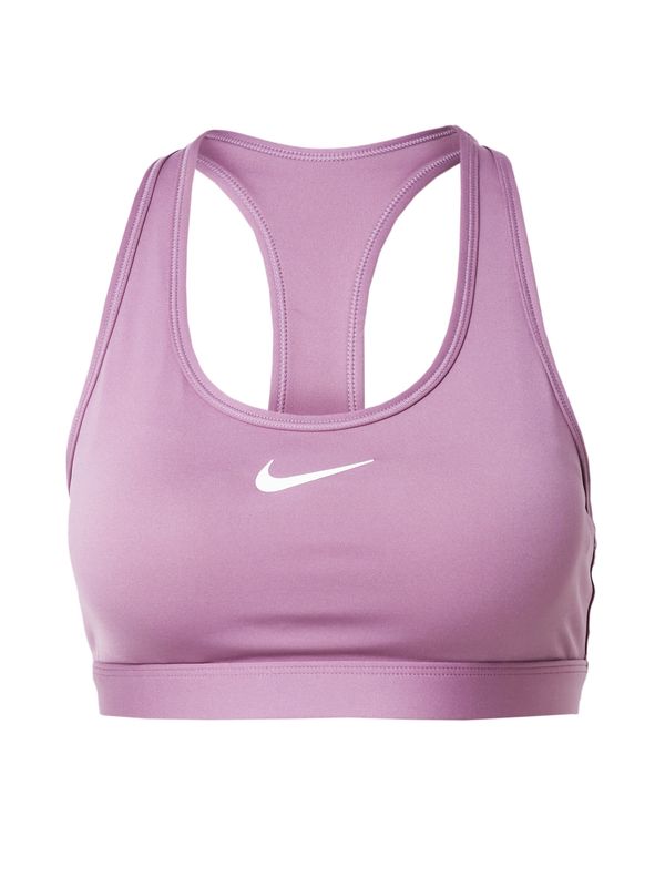 NIKE NIKE Спортен сутиен 'Swoosh'  светлолилаво / бяло