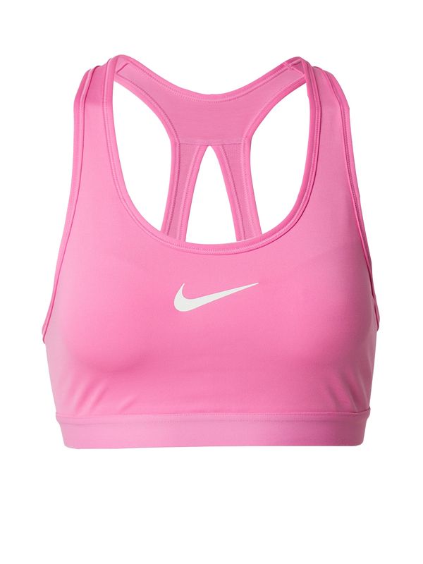 NIKE NIKE Спортен сутиен 'SWOOSH'  светлорозово / бяло