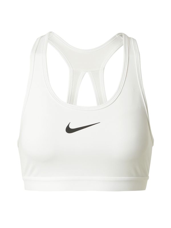 NIKE NIKE Спортен сутиен 'SWSH'  черно / бяло