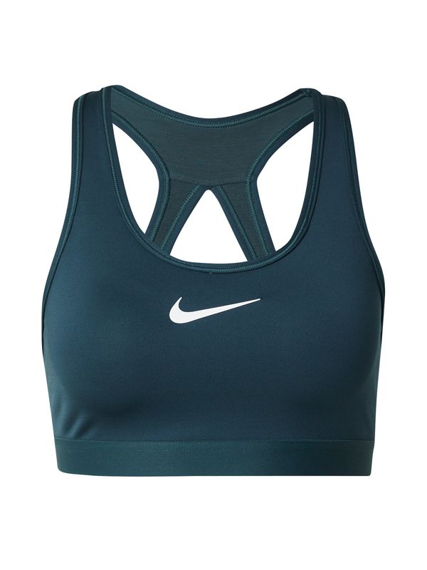 NIKE NIKE Спортен сутиен 'SWSH'  петрол / бяло