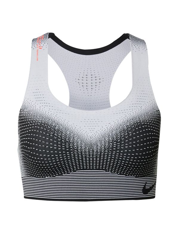 NIKE NIKE Спортен сутиен 'SWSH'  светлосиво / светлочервено / черно