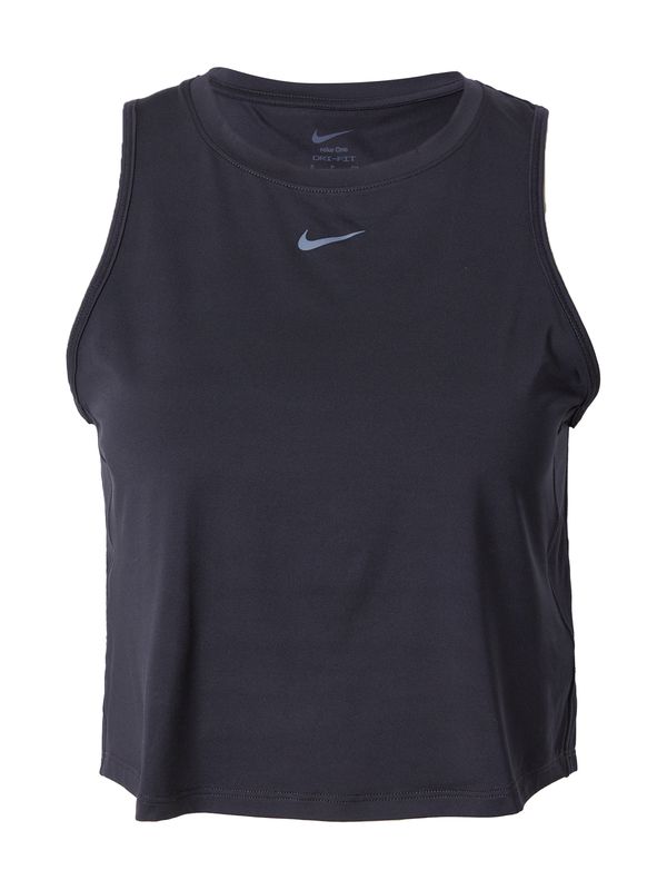 NIKE NIKE Спортен топ 'ONE CLASSIC'  светлосиньо / черно