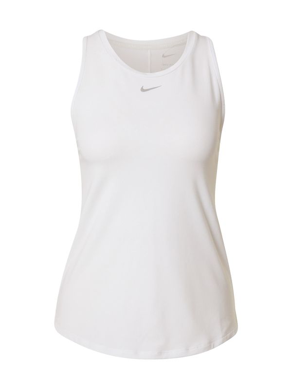 NIKE NIKE Спортен топ  сребърно / бяло