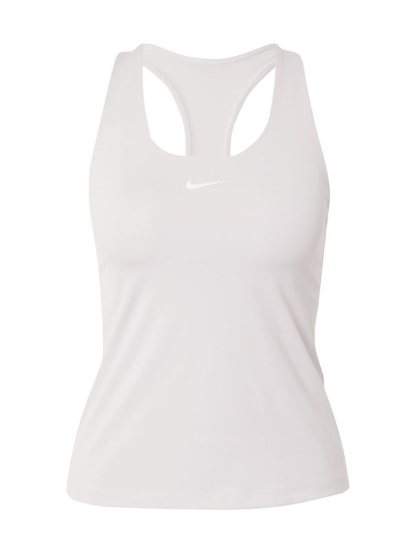 NIKE NIKE Спортен топ 'SWOOSH'  пастелнолилаво / бяло