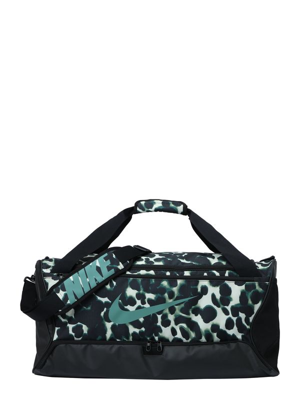NIKE NIKE Спортна чанта 'Brasilia'  нефритено зелено / светлозелено / черно / бяло
